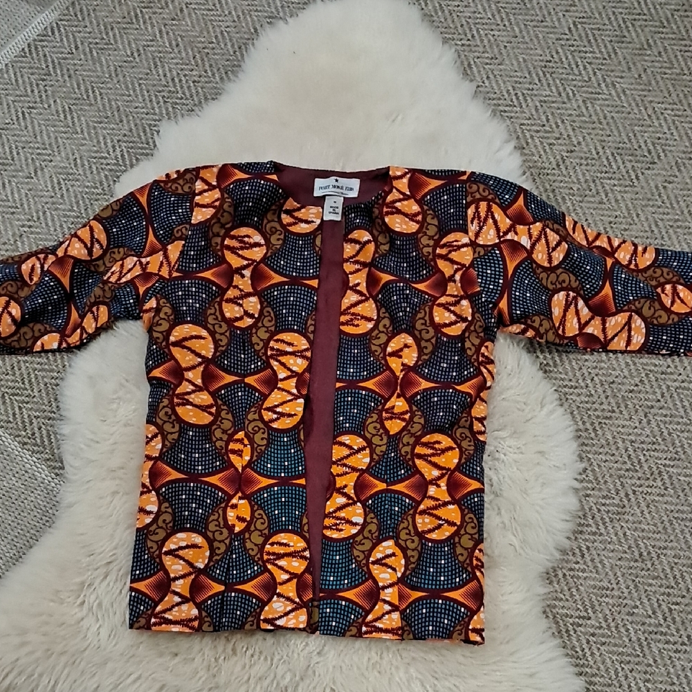 Vibrant Multicolor Patterned Women's Top - Made In Ghana